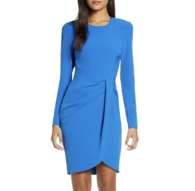 Black Halo NEW Ivana Long Sleeve Sheath Dress Size 6 $375.00 | eBay US