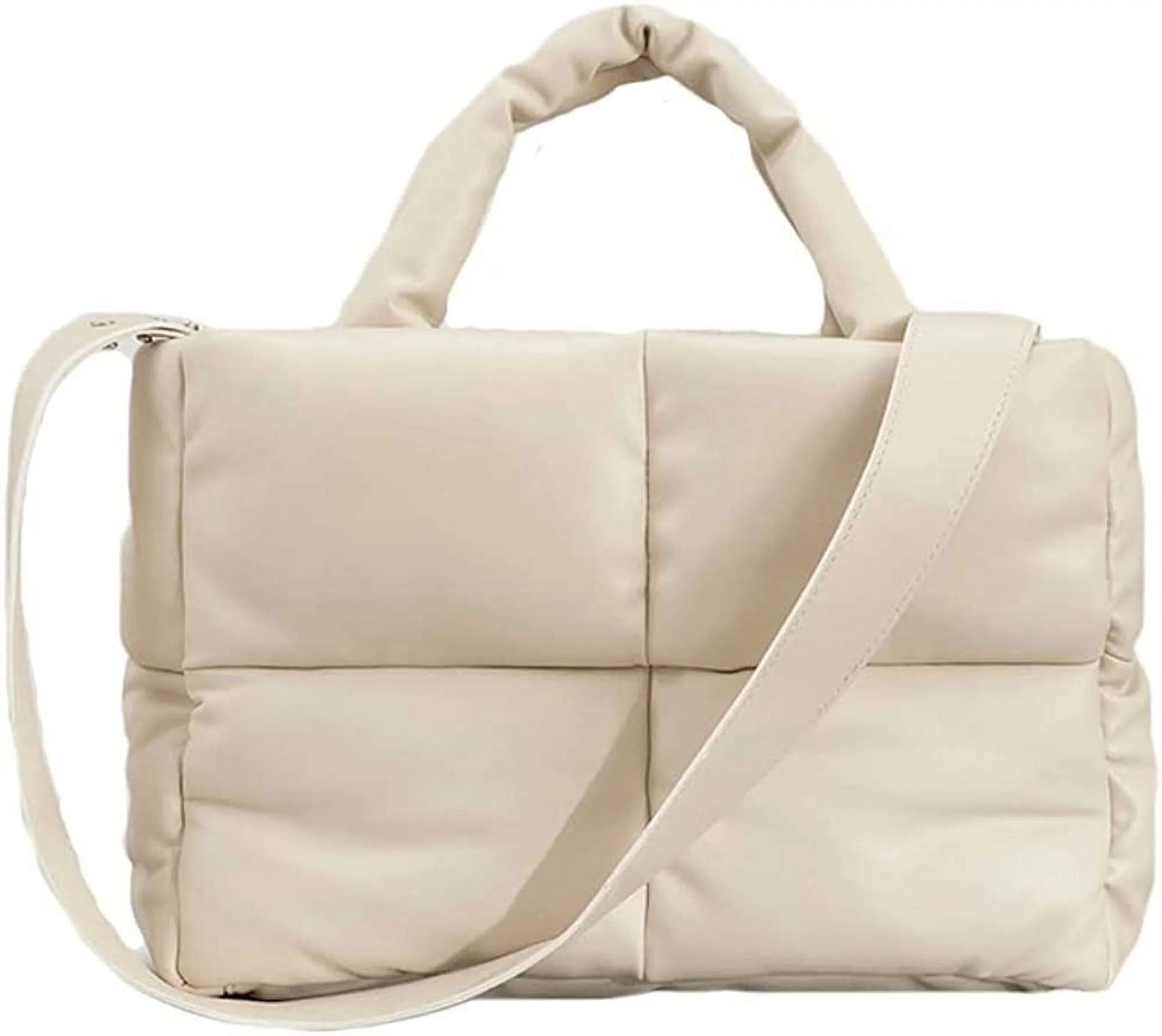 PIKADINGNIS Women Tote Bag Trendy Down Satchel Handbag Large Quilted Puffer Shoulder Bag for Wint... | Walmart (US)