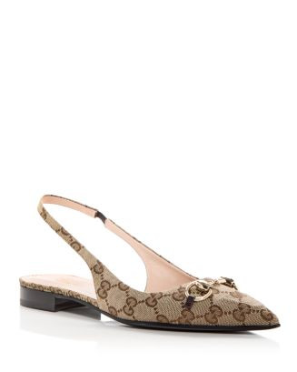 Gucci Women's Pointed Toe Slingback Flats  | Bloomingdale's Shoes | Bloomingdale's (US)