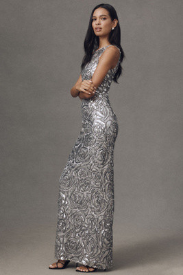 Dress The Population Laney Sleeveless Sequin Maxi Dress | Anthropologie (US)