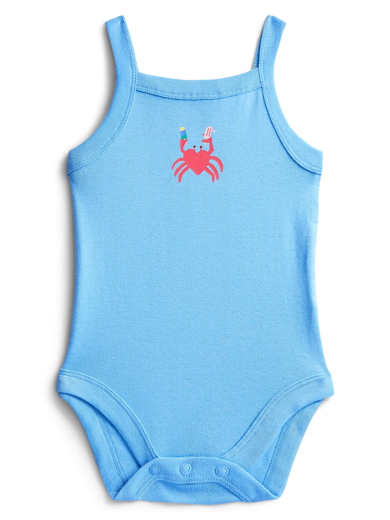 Wonder Nation Baby Girls' Tank Bodysuit, Sizes 0M-24M | Walmart (US)