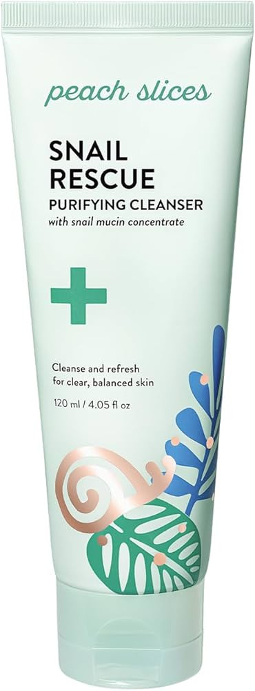 Peach Slices - Snail Rescue Purifying Cleanser (4.05 oz) - Snail Mucin Concentrate - Cleanse & Re... | Amazon (US)