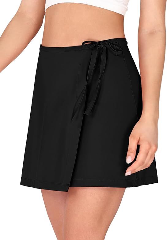 ODODOS Wrap Skorts for Women Built-in Shorts High Waist Tennis Skirts with Pockets for Casual Ath... | Amazon (US)