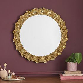 Chris Loves Julia Antique Gold Mirror (30")