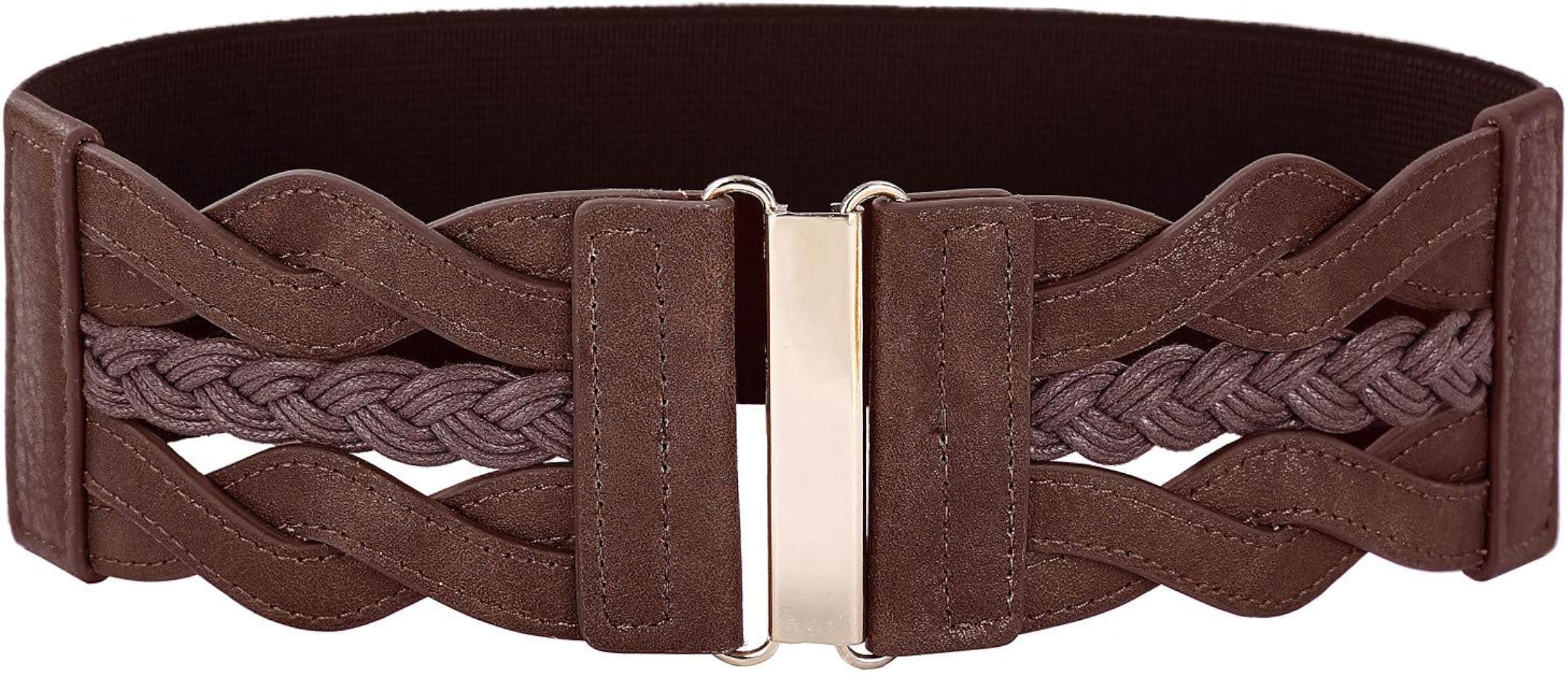 GRACE KARIN Women's Elastic Vintage Belt Stretchy Retro Wide Waist Cinch Belt | Amazon (US)