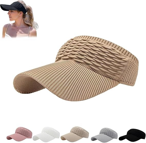 Chapéus de sol para mulheres, chapéus de sol de aba larga para mulheres, proteção UV, palas d... | Amazon (BR)