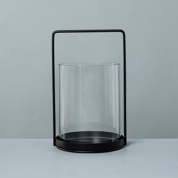 Glass & Metal Candle Lantern - Hearth & Hand™ with Magnolia | Target