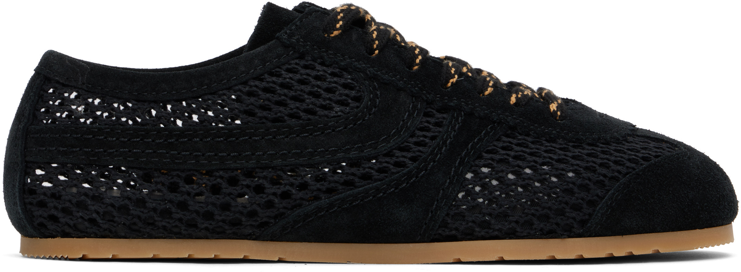 Dries Van Noten Black Suede Sneakers | SSENSE
