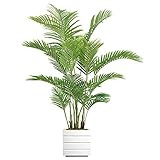 Vintage Home Décor Green Emerald Artificial Faux Palm Tree with with Fibersone Planter for Home Deco | Amazon (US)