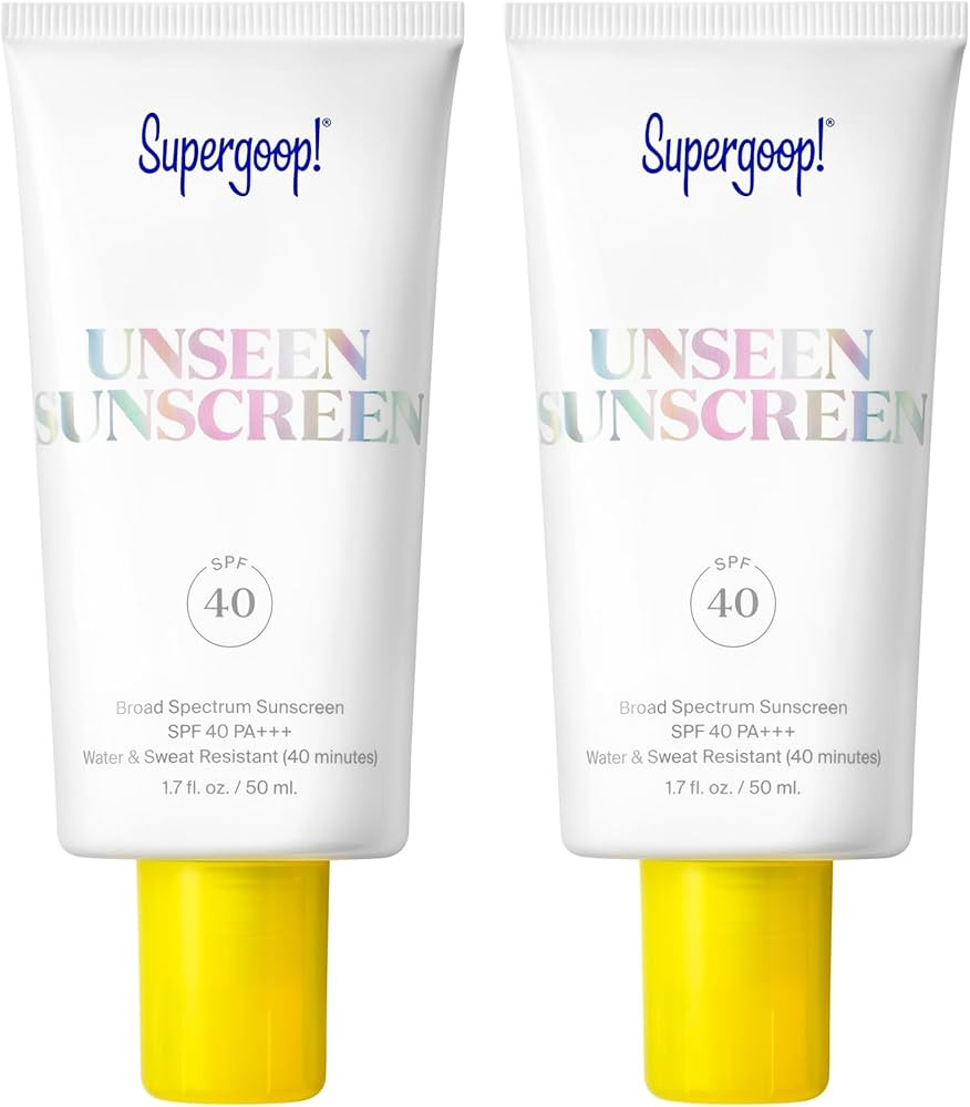 Supergoop! Unseen Sunscreen - SPF 40-1.7 fl oz - Pack of 2 - Invisible, Broad Spectrum Face Sunsc... | Amazon (US)