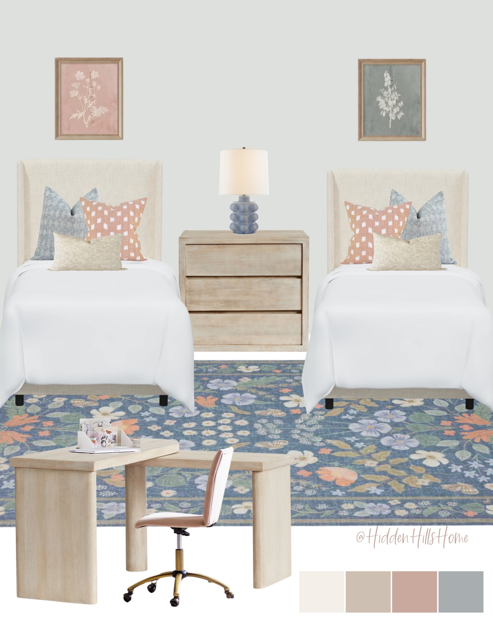 Girls bedroom decor mood board, shared girls room decor, sibling bedroom, feminine sisters bedroom design, twin girls room decor ideas #girlsbedroom

Wall color is SW Rhinestone 



#LTKHome #LTKSaleAlert #LTKKids