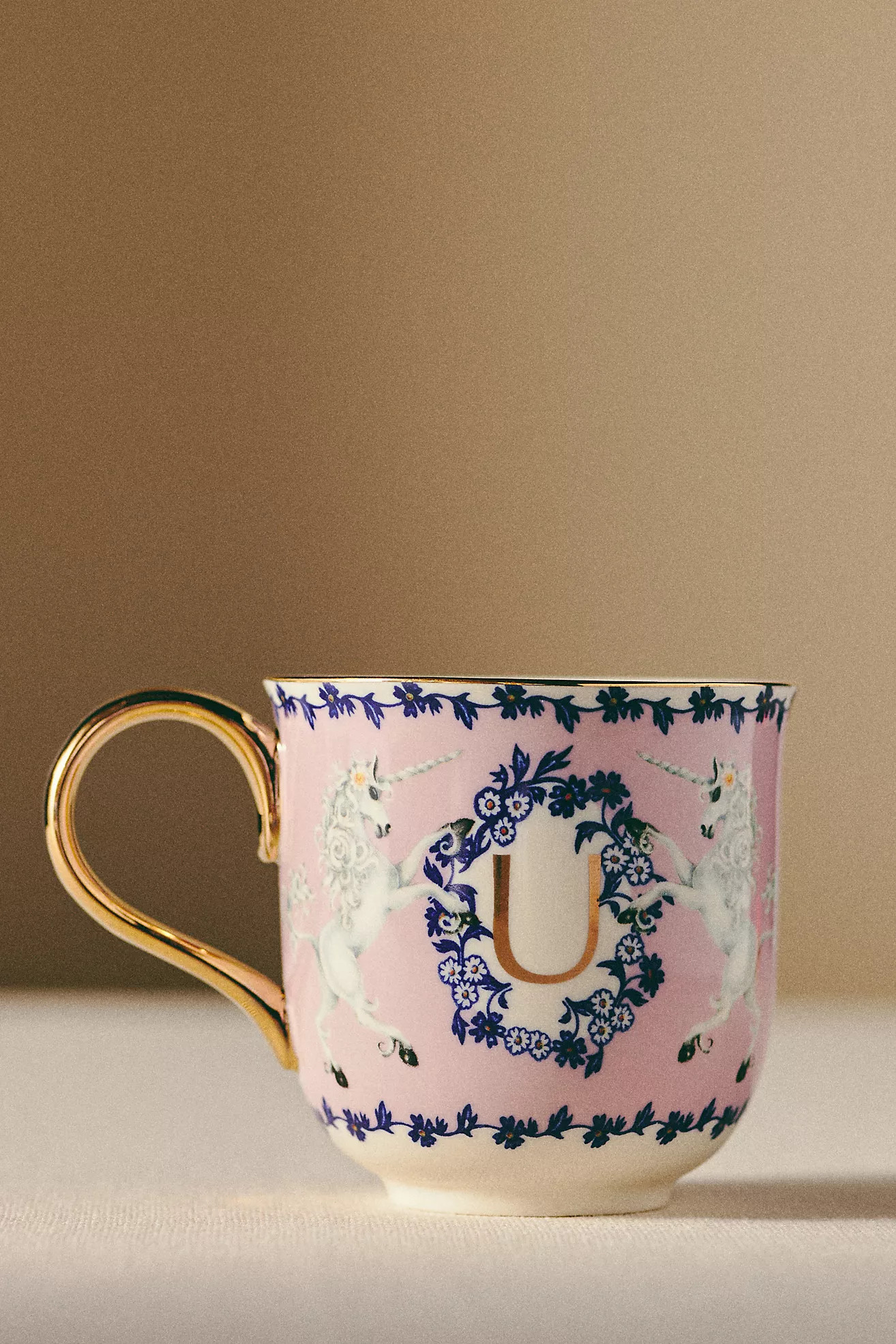 Lou Rota for Anthropologie Nature Table Monogram Mug | Anthropologie (UK)