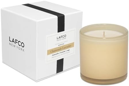 LAFCO New York Classic Candle, Chamomile Lavender - 6.5 oz - 50-Hour Burn Time - Reusable, Hand B... | Amazon (US)