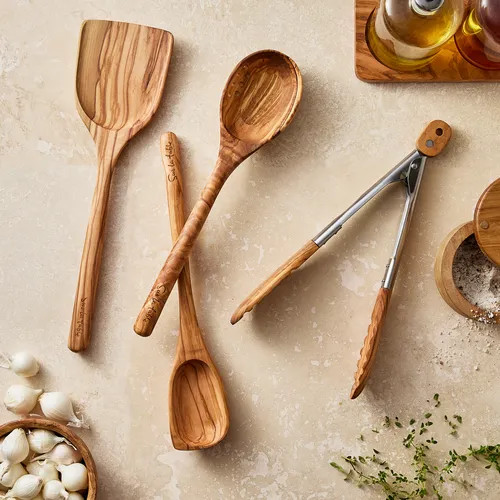 Sur La Table Angled Edge Olivewood Spoon | Sur La Table