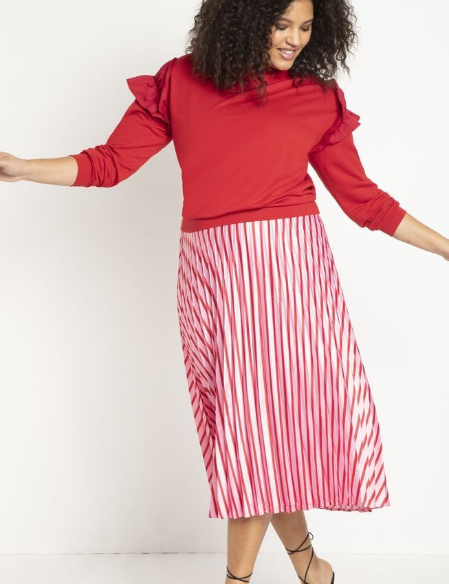 Sunburst Pleated Skirt - Sweets for My Sweet | Eloquii