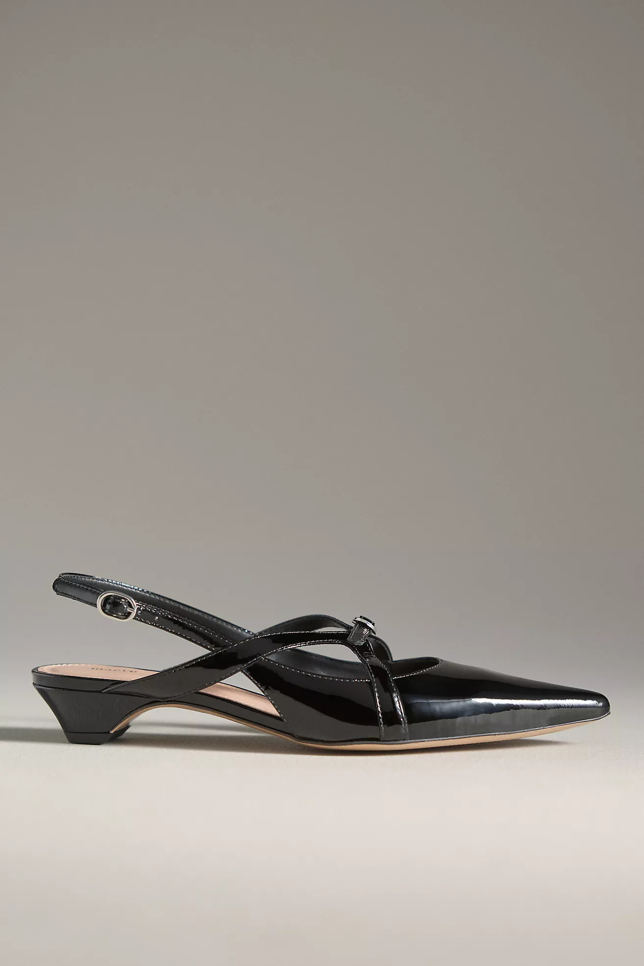 Maeve Buckled Slingback Kitten Heels | Anthropologie (US)