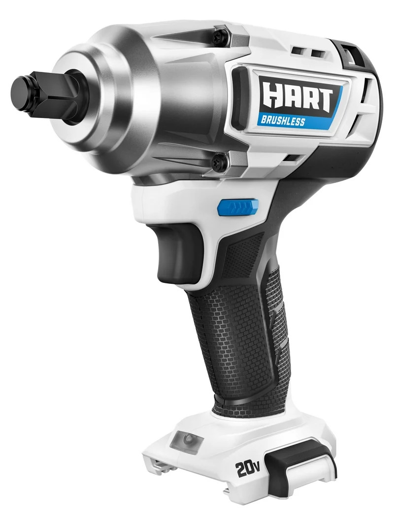 HART 20-Volt 1/2-inch Battery-Powered Brushless Impact Wrench (Battery Not Included) | Walmart (US)