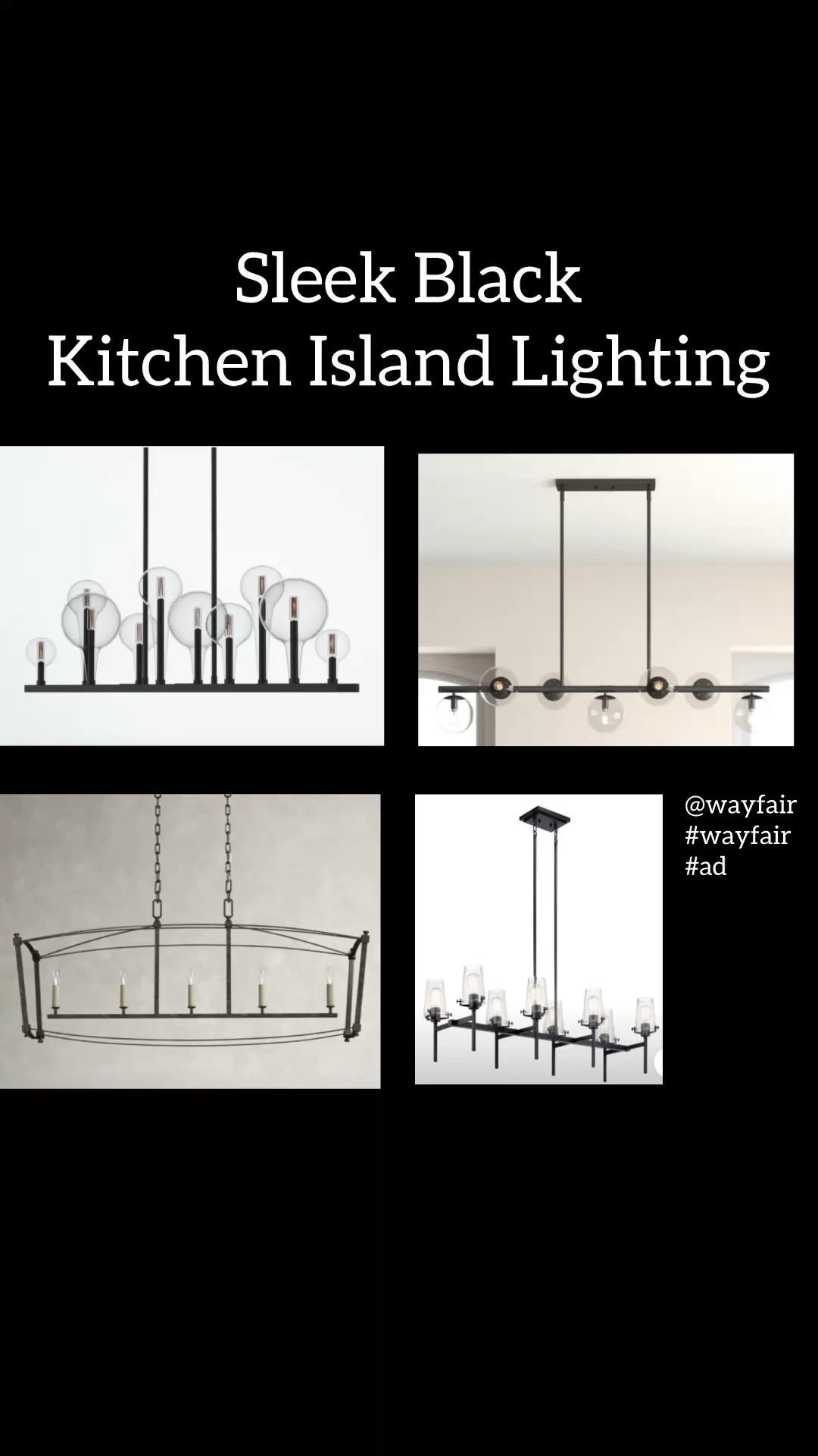 I was looking for some cool black kitchen island lighting options for a client of mine. Here are some good options I found at Wayfair. Items like these are on sale during the Black Friday in July event from July 24th-28th. Up to 80% off + free shipping!
@wayfair #wayfair #wayfairpartner

#LTKSaleAlert #LTKHome