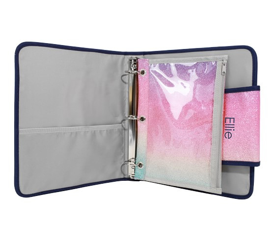 Mackenzie Rainbow Ombre Sparkle Glitter Homework Holder | Pottery Barn Kids