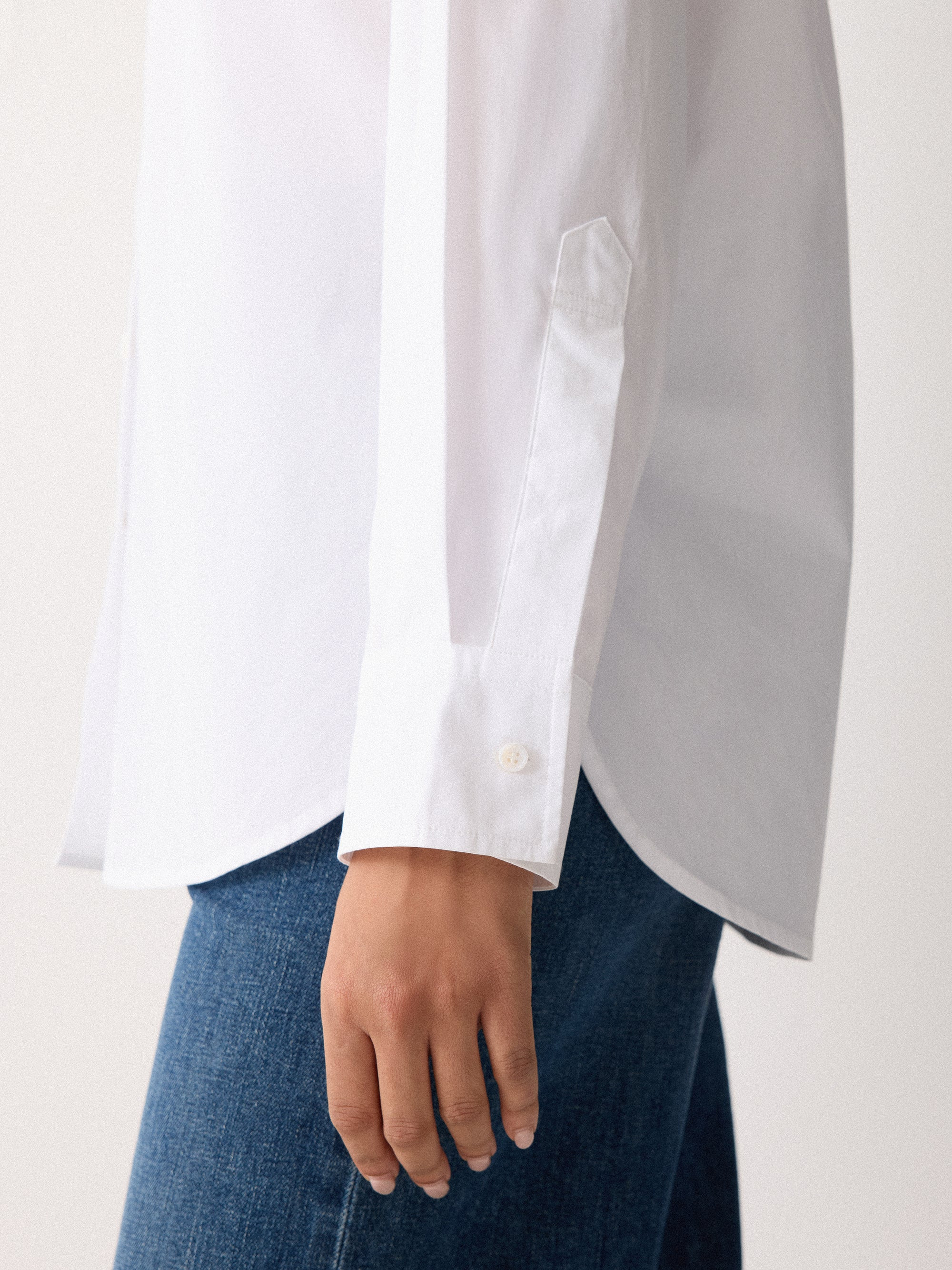 Cotton Poplin Shirt | White | Jigsaw (UK)