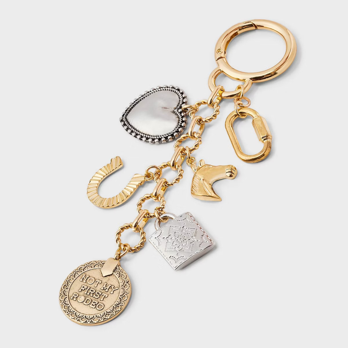 Mixed Western and Horse Bag Charm - A New Day™ Gold/Silver | Target