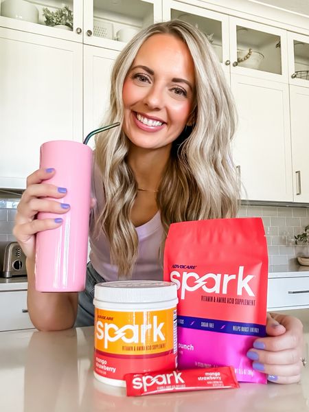 @AdvoCare Spark is my go-to drink to start my day ⚡️ It helps boost my mental focus and #energy with vitamins and amino acid 💪🏼 

#ad It has zero sugar, and the same amount of caffeine as a cup of coffee (without the jitters)! 

It’s offered in a large canister size with 42 servings or on-the-go stick packets. It comes in lots of tasty flavors - my personal favorite is mango strawberry! 

I’ve been drinking @spark every morning for almost 10 years! Highly recommend 🩷❤️🧡

#LTKActive #LTKfindsunder50 #LTKfindsunder100