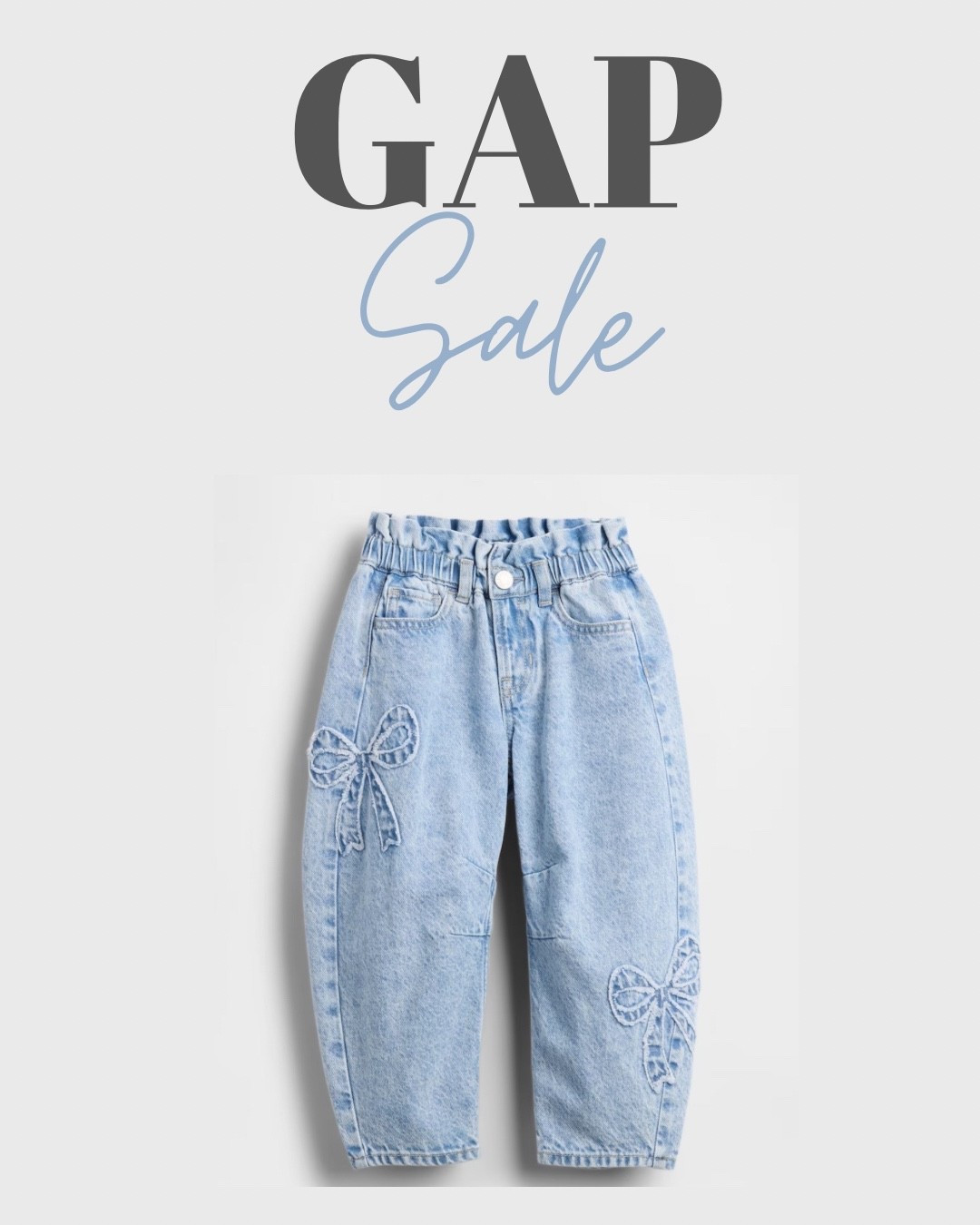 Gap 40% sale!!

The cutest baby/toddler denim bow jeans!

#sale #gap #gapkids #baby #babygap #denim #jeans #toddler #fall #LTKsale #horseshoejeans

#LTKSaleAlert #LTKKids #LTKautumn