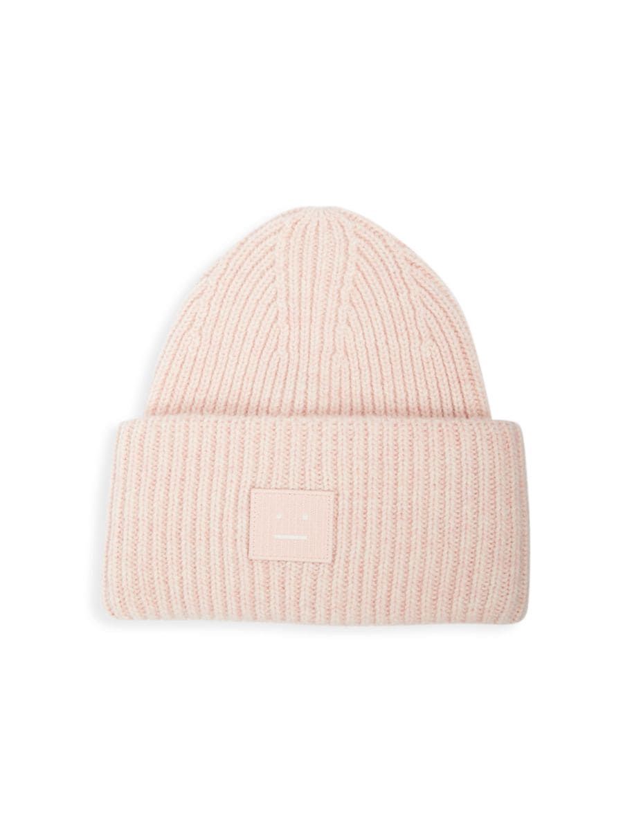 Acne Studios Face Pansy Wool Beanie | Saks Fifth Avenue