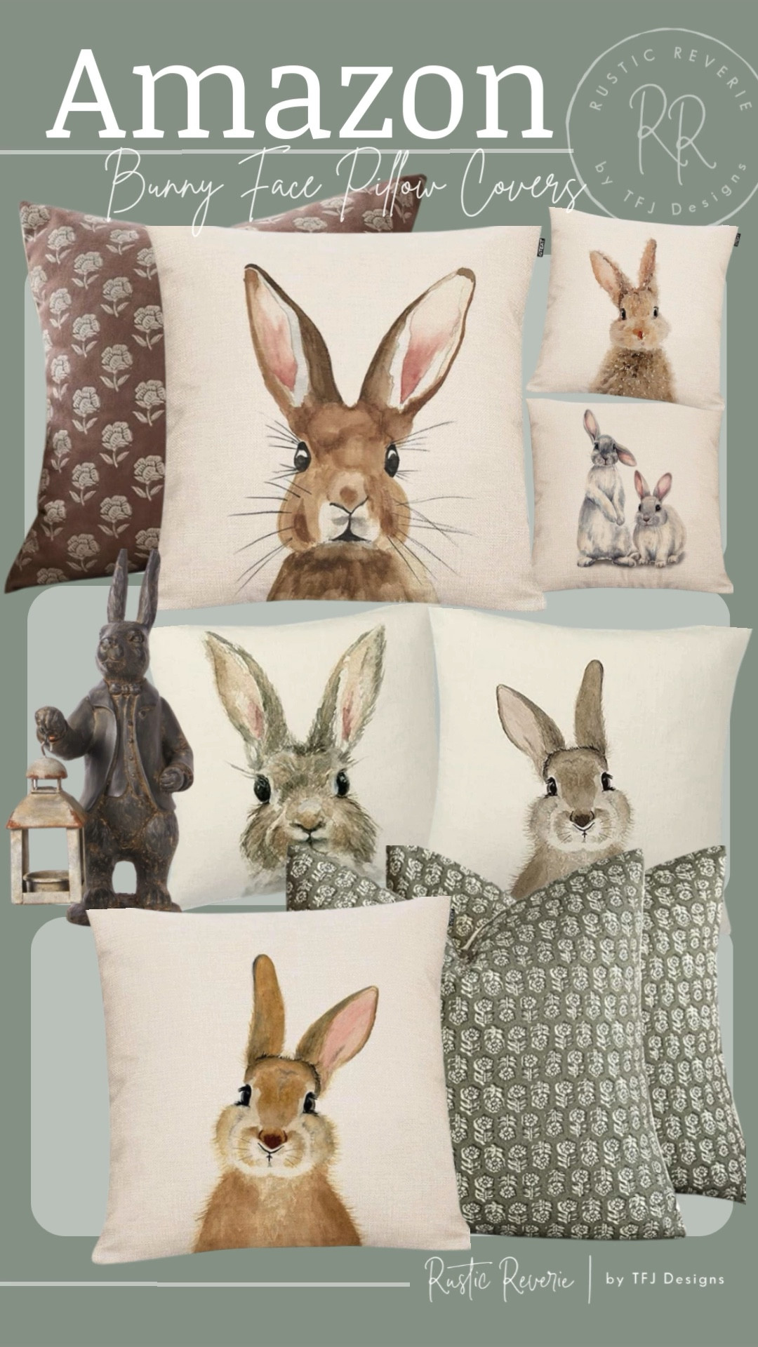 I’m a sucker for a Resting Bunny Face! 🐰 These pillow covers are so affordable ( $5.99 and up), and make it so easy to add a whimsy spring touch to your home. ❤️ amazon creator favorite spring easter rabbit home decor throw pillow living room curated home cottage core french country affordable prime shipping under $10 entertaining dinner party porch patio welcoming hosting 

#LTKSeasonal #LTKSaleAlert #LTKHome