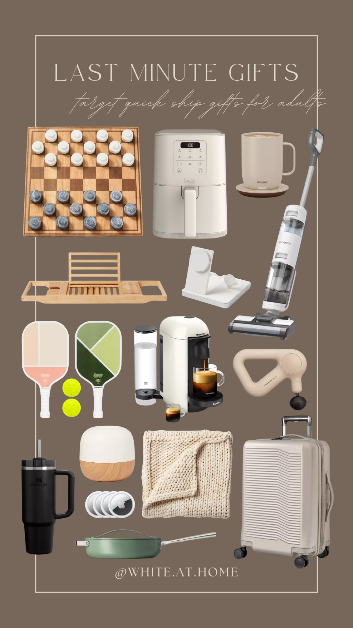 If you’re doing some last minute shopping for the adults in your life, check out these Target favorites! Ranging in price points and all will arrive BEFORE Christmas!! 

#LTKGiftGuide #LTKHoliday #LTKStyleTip