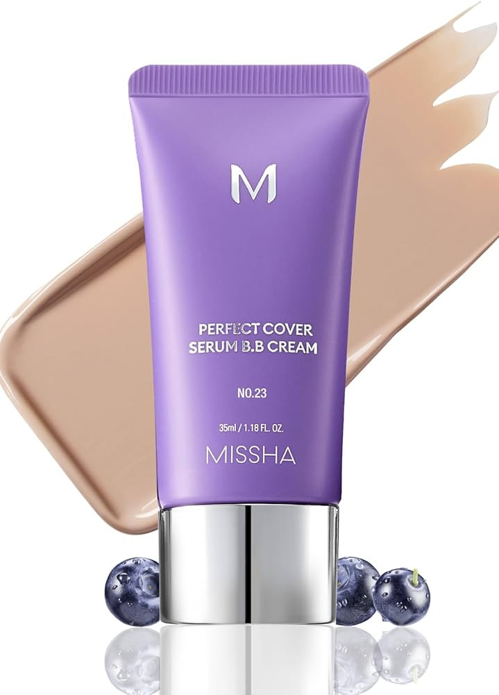 MISSHA M PERFECT COVER SERUM BB CREAM No.23 Natural Beige-Light/Medium with Cool/Neutral Underton... | Amazon (US)