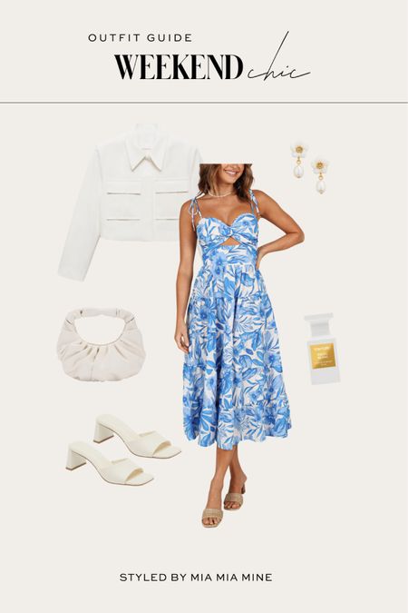 Summer outfit ideas
Nordstrom blue and white floral dress under $100
Open edit white mules
Mango white cargo jacket
Madewell white floral earrings 

#LTKStyleTip #LTKFindsUnder50 #LTKFindsUnder100