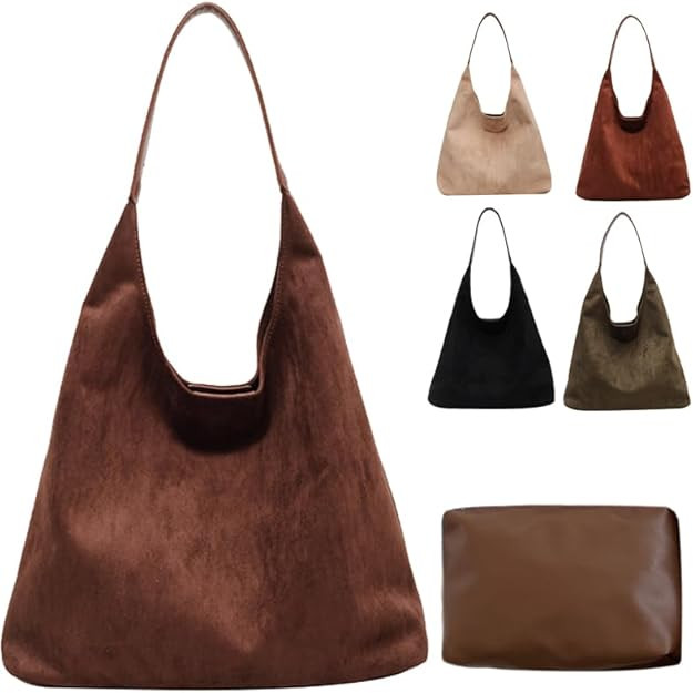 Suede Bags for Women 2024 New Suede Tote Bag for Women Suede Bag for Women Suede Purse Bag | Amazon (US)