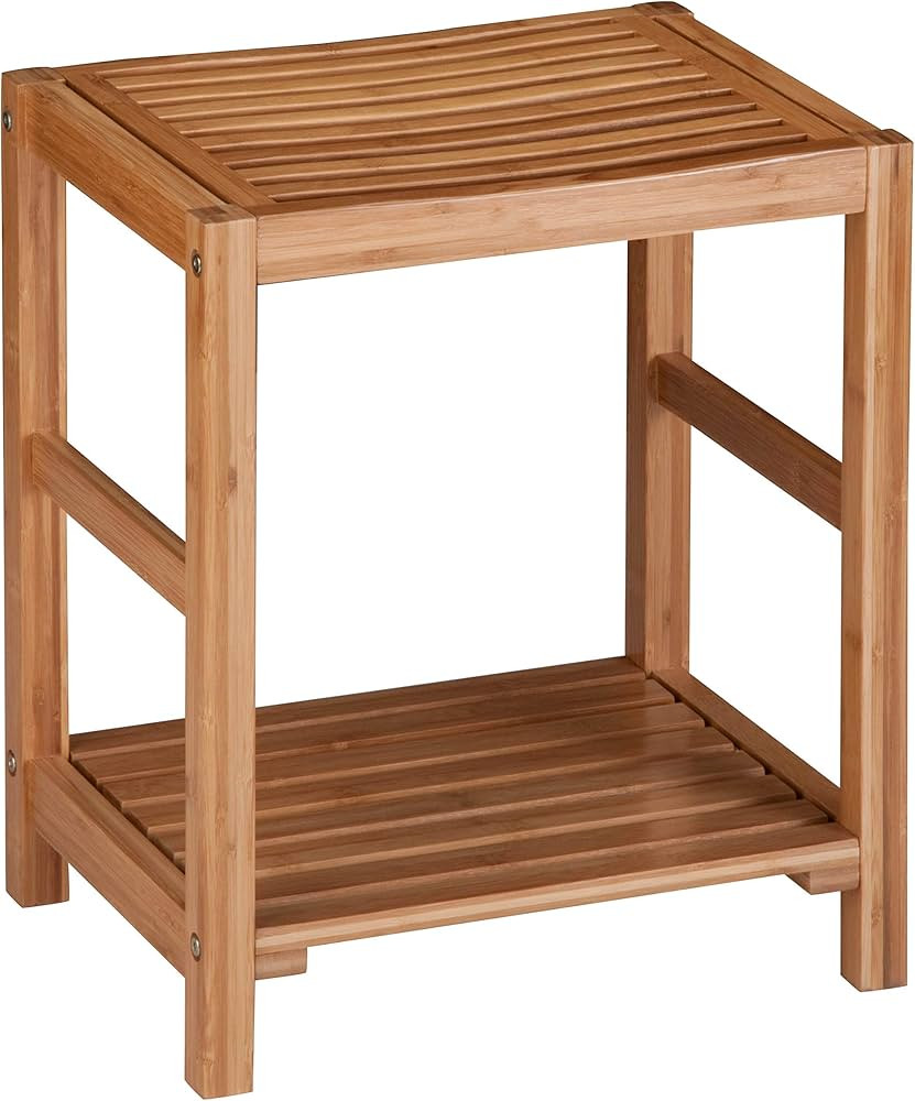Honey-Can-Do Bamboo Spa Bench BTH-02100 Natural 200 lbs | Amazon (US)