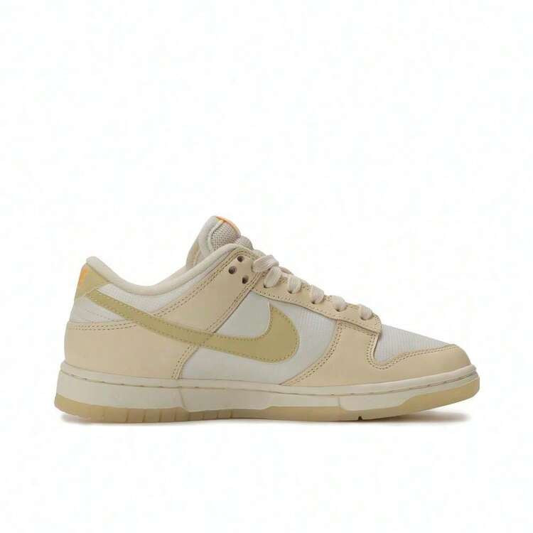 Nike Dunk Low Men's Sneakers Muslin Team Gold Reflective Swoosh Ripstop Mesh Durable Stylish FZ2552-100 | SHEIN