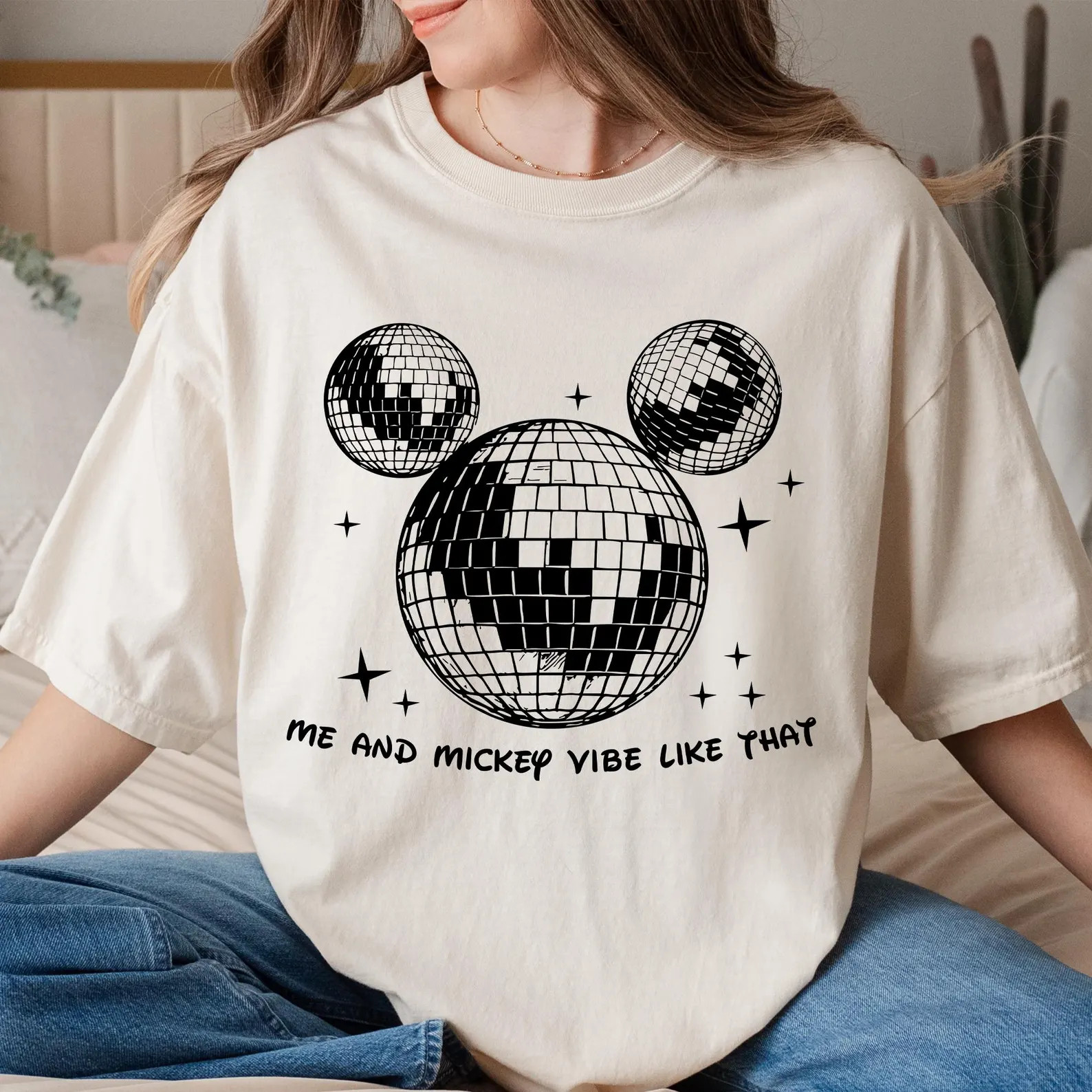 Me and Mickey Vibe Like That Shirt, Disney Eras Tour T-shirt, Vintage Mouse Disco Ball Shirt, Mag... | Etsy (US)