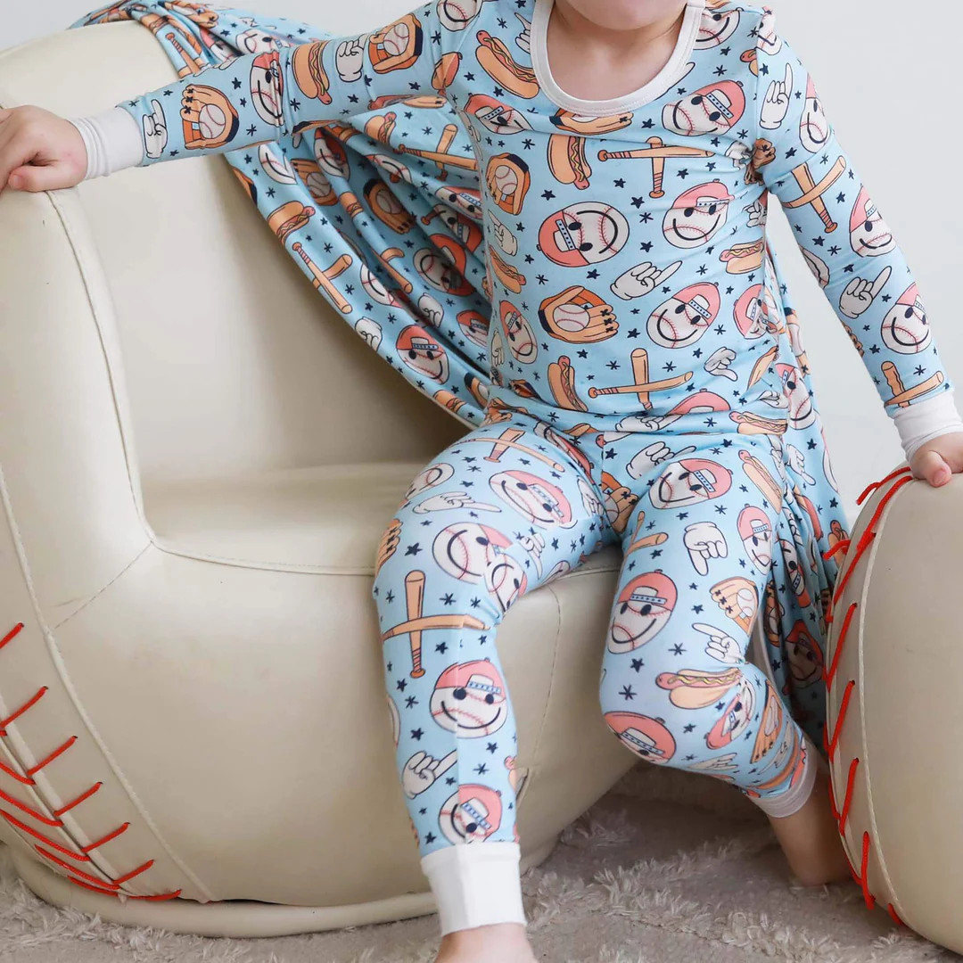 Home Run Two Piece Pajama Set | Caden Lane