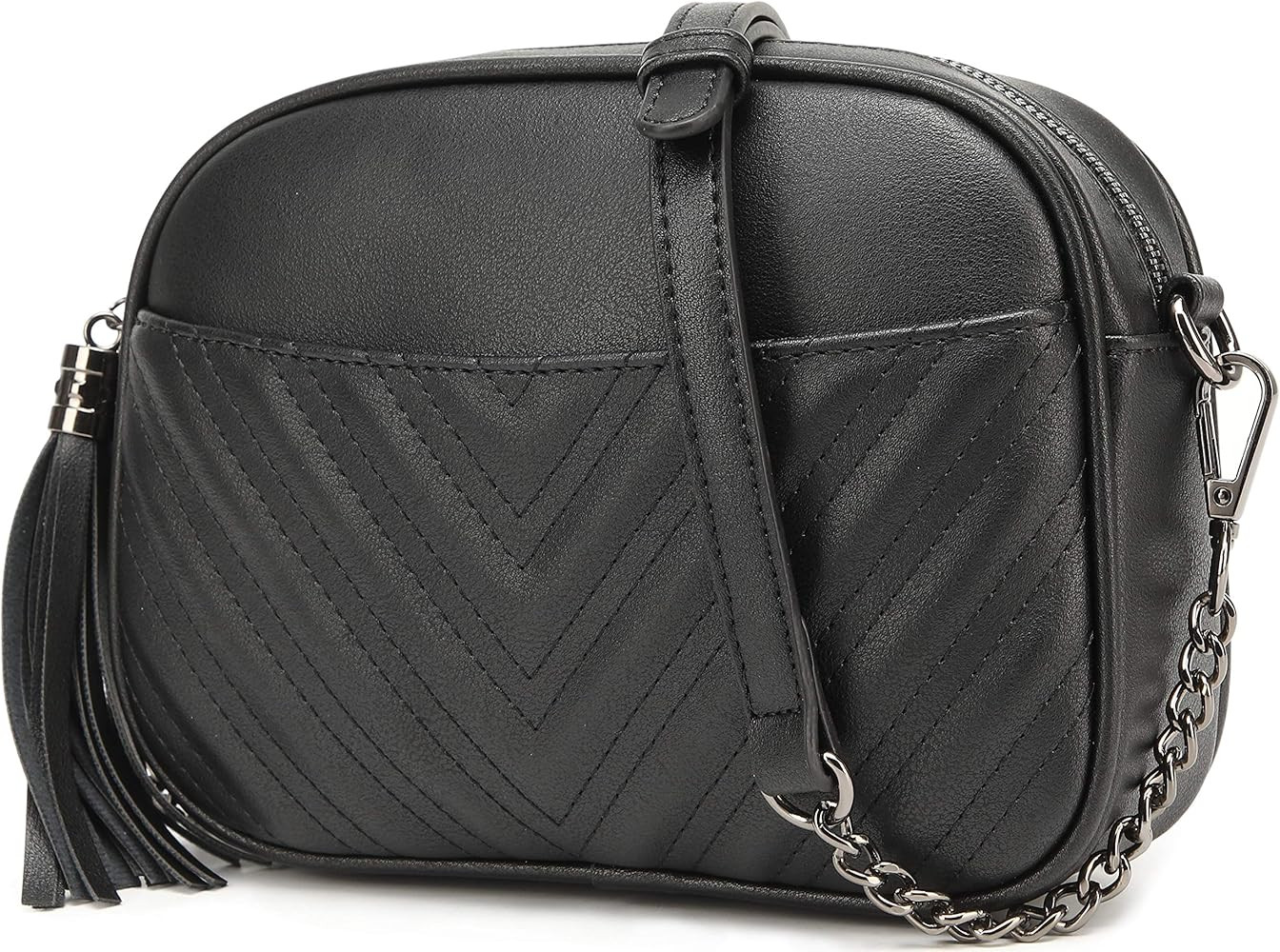 Lola Mae Quilted Crossbody Bag, Trendy Design Shoulder Purse | Amazon (US)