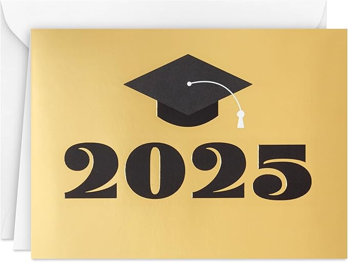 Hallmark 2025 Bulk Graduation Thank You Cards, Black and Gold (40 Count with Envelopes) for Grad ... | Amazon (US)