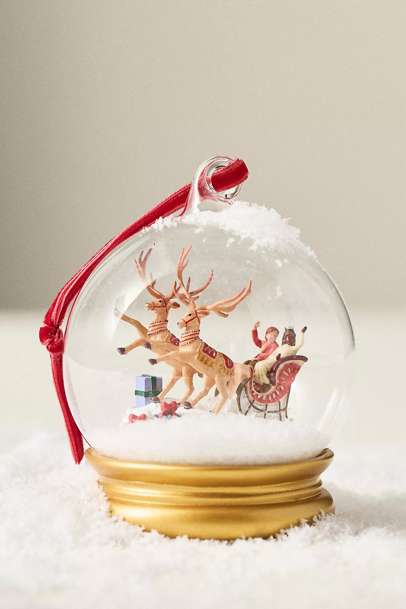 New York City Ballet Glass Snowglobe Ornament | Anthropologie (US)