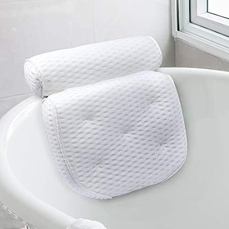 Homer's Choice Bath Pillow Bathtub Spa Pillow, Non-Slip 6 Large Suction Cups, Extra Thick for Per... | Amazon (US)