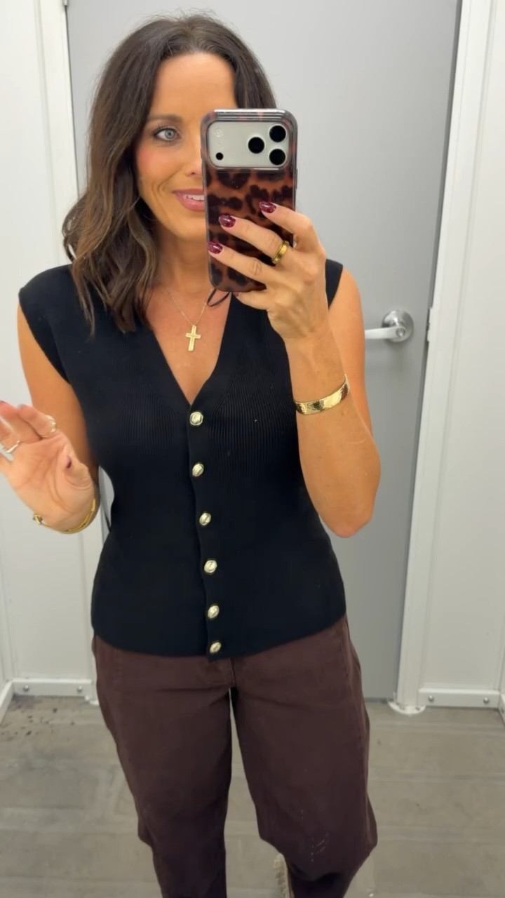 Walmart has been SO good lately 👏🏻🖤 this button-up knit vest is such an easy fall staple and looks way more expensive than it is. So cute with jeans, trousers, or layered over a blouse!

#WalmartFinds #WalmartFashion #WalmartStyle #WalmartClothes #FallFashion #FallStyle #AffordableFashion #FashionFinds #FallOutfits #LTKCreator #LTKFashion #LTKStyle

#LTKootd