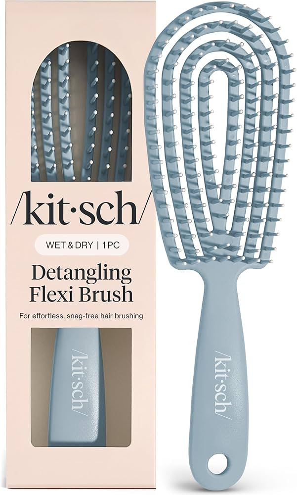 Kitsch Hair Brush Detangler – Flexi Flow Hair Brush for Women, Men & Kids | Detangling Brushes ... | Amazon (US)