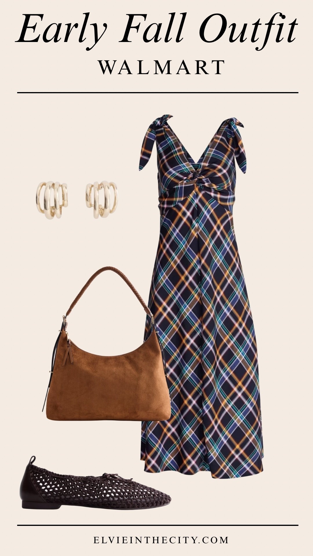 This early fall outfit from Walmart includes a Twist front sleeveless maxi dress, knit bow ballet flats, gold-toned hoop earrings, and a brown top zipper shoulder bag. 


Walmart finds, fall outfits, over 50 style, midlife fashion, petite fashion,midlife women, affordable fashion, fashion over40

#LTKOver40 #LTKPetite #LTKmomlife