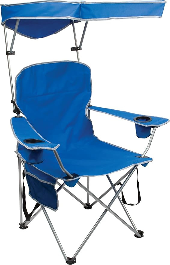 Quik Shade Full Size Shade Folding Chair for Camping, Polyester, Arm Rest|Foldable, Royal Blue, 2... | Amazon (US)