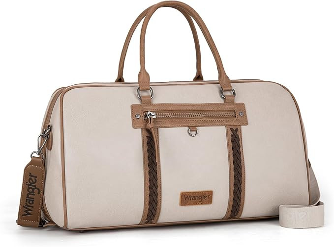 Wrangler Travel Duffel Bag Large Weekender Bag for Women Designer Carry on Overnight Bag for Trip... | Amazon (US)