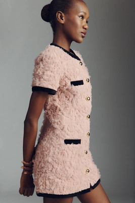 Maude Taylor Textured Mini Dress | Anthropologie (US)