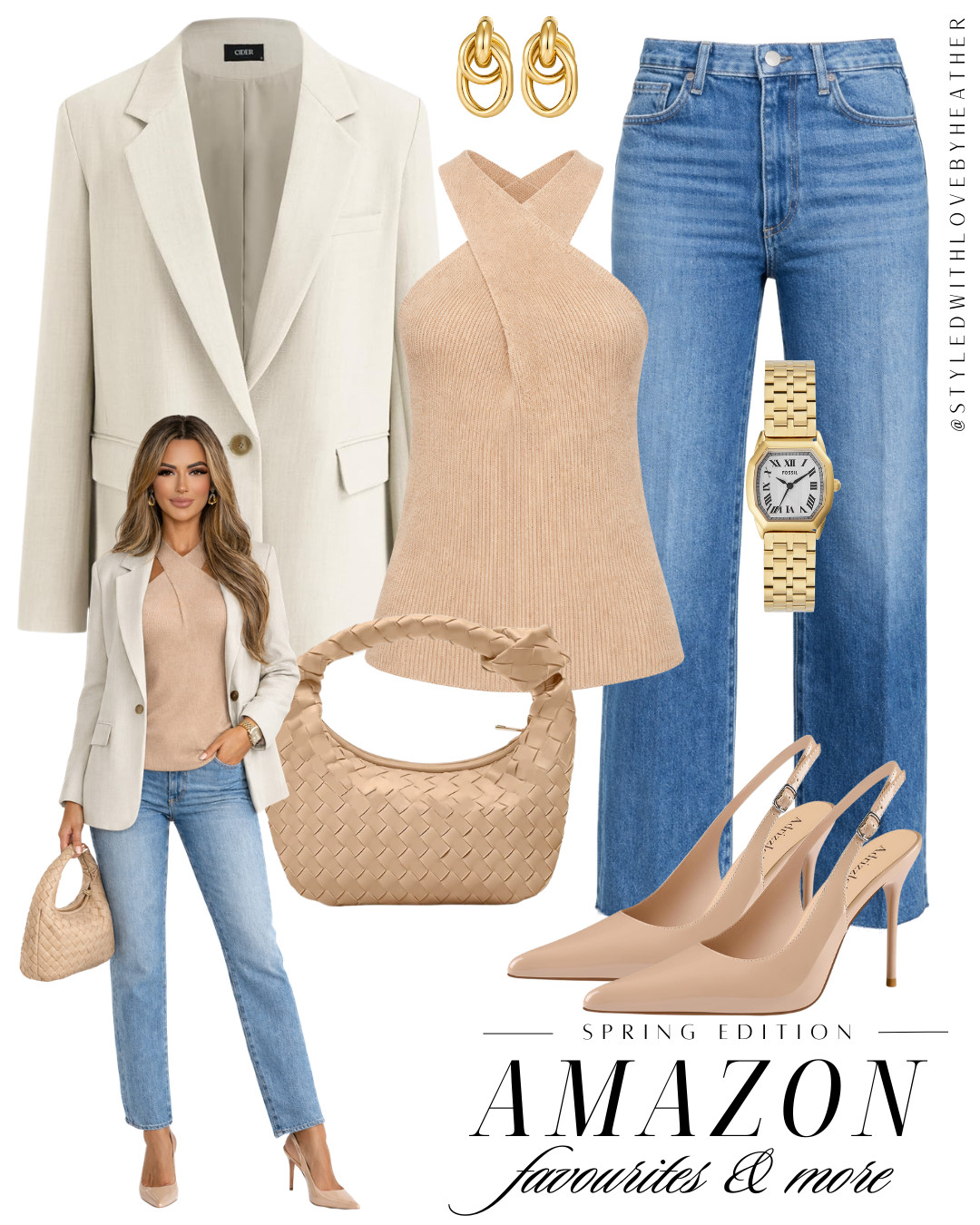 How to Style Your Blazer 🤍

For a chic everyday look, I love pairing a blazer with a fitted knit top and classic straight-leg jeans. It’s such an easy outfit formula that always looks polished but still effortless.

As a petite girly, wearing high-waisted jeans with a fitted top under a structured blazer helps define the waist and creates a longer leg line, which makes you look taller.

Finish the look with neutral heels, a woven bag, and gold accessories for an elevated spring outfit.

Everything is linked on my LTK ✨

 

 #LTKootd #LTKPetite #LTKWorkwear