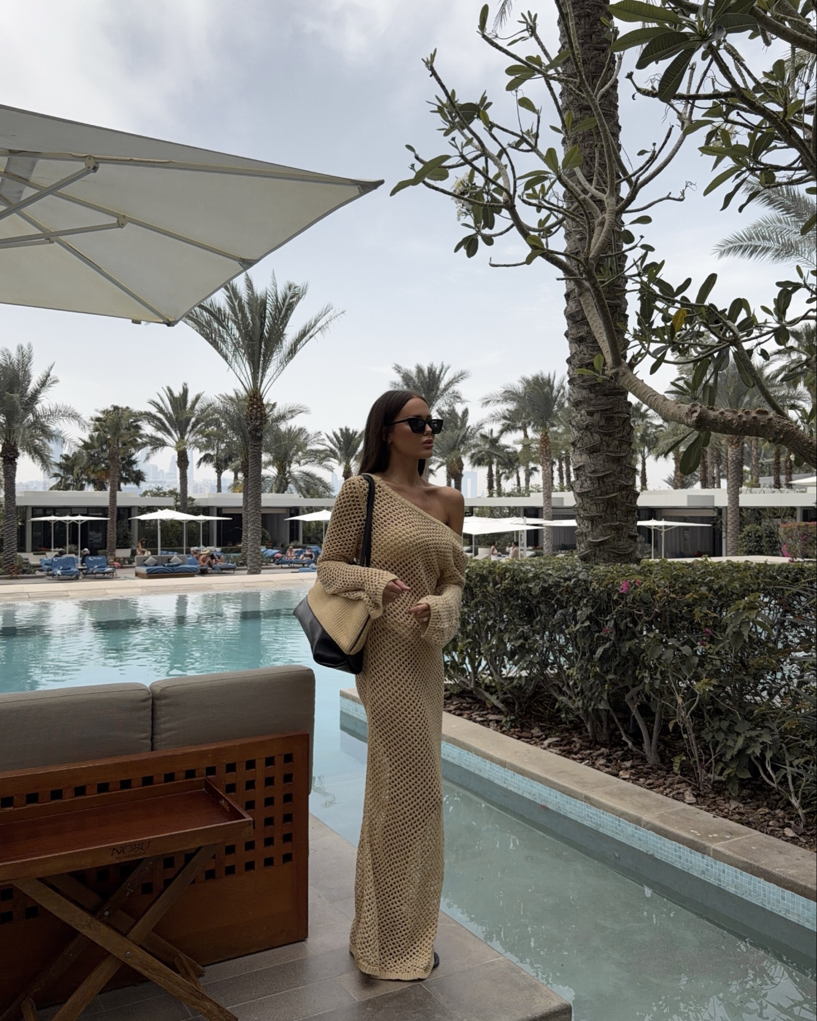 Nobu by the beach 🥢 

I’m wearing the bikini and crochet dress in colour Raffia 

Poolside, beach style, crochet maxi dress, chic swim, dubai style, raffia bag, resortwear, Monday swimwear, summer look, vacation, holiday outfit

#LTKstyletip #LTKswimwear #LTKsummer