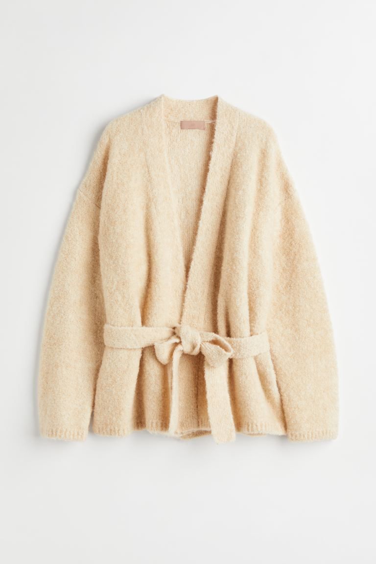 Wool-blend cardigan - Beige - Ladies | H&M GB | H&M (UK, MY, IN, SG, PH, TW, HK)